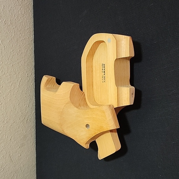 Rare Karl Zahn Areaware Hinged Rhyno Wood Art Trinket Box. - Picture 5 of 7